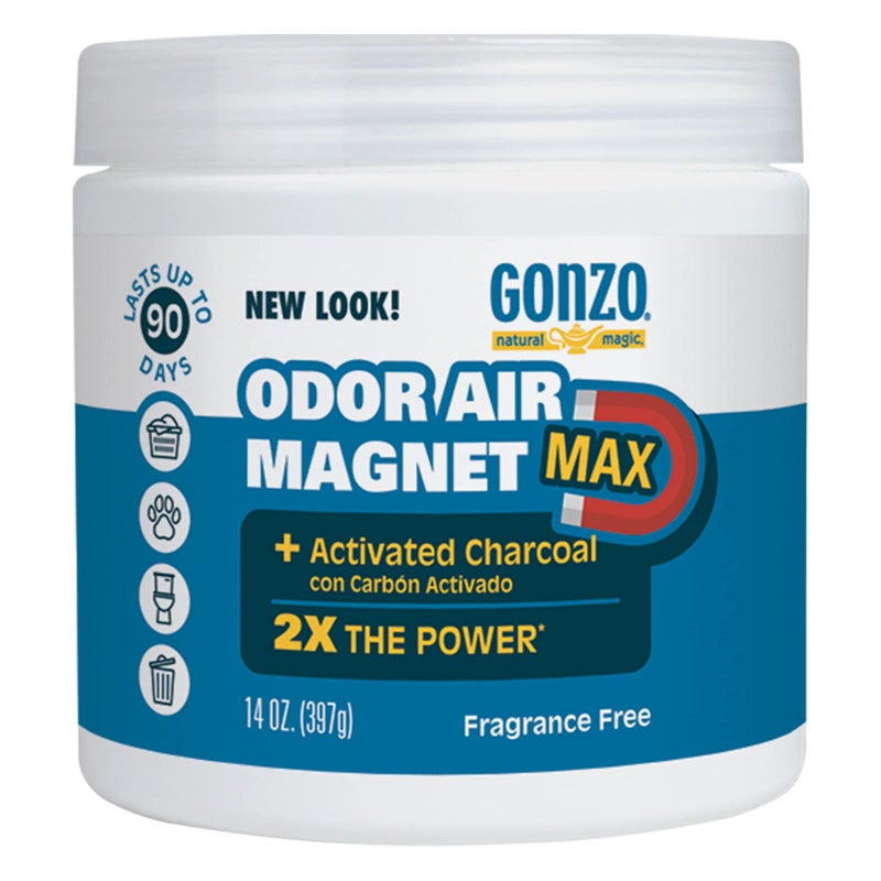 Gonzo Natural Magic Odor Air-Magnet with Activated Charcoal, Odor Eliminator, 14 Oz - Image 1